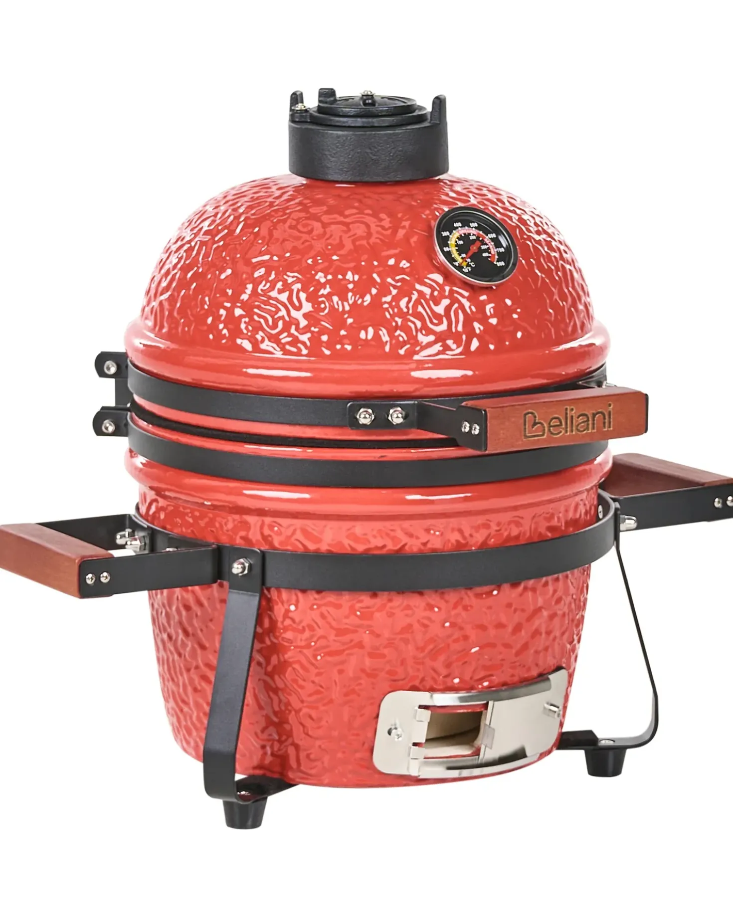 Mini barbecue a carbonella KAMADO Ceramica Rosso