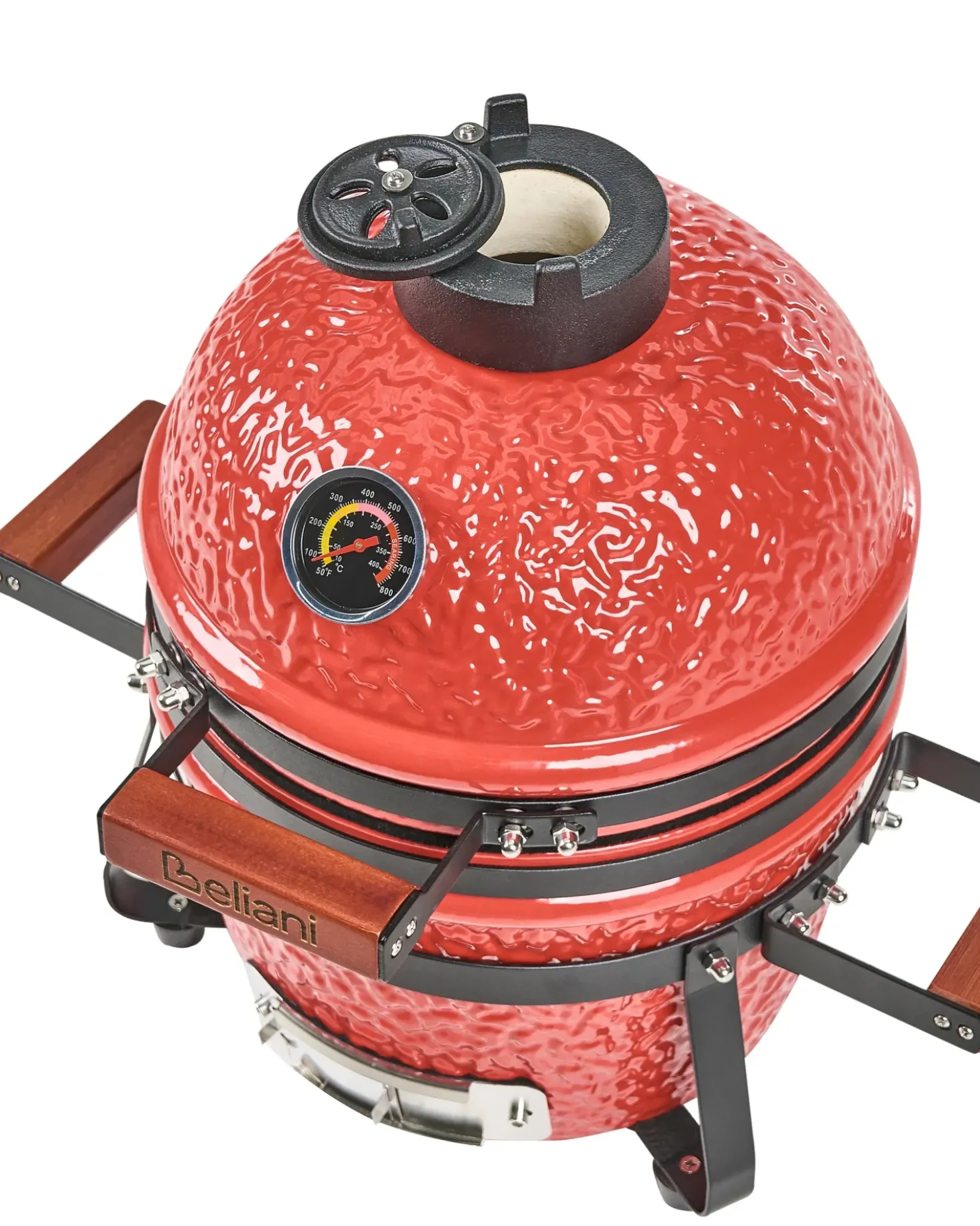 Mini barbecue a carbonella KAMADO Ceramica Rosso