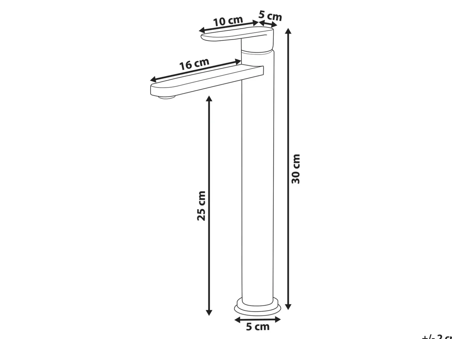 Miscelatore per lavabo alto COLHUE Ottone Argento