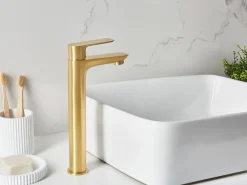 Miscelatore per lavabo alto COLHUE Ottone Oro