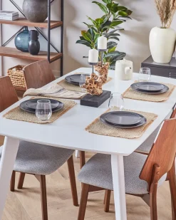 Mobile con 4 ripiani BRISBANE 160 cm Marrone scuro