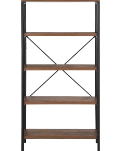 Mobile con 4 ripiani BRISBANE 160 cm Marrone scuro
