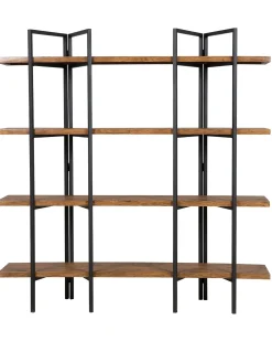 Mobile con 4 ripiani COMPTON 165 cm Marrone scuro