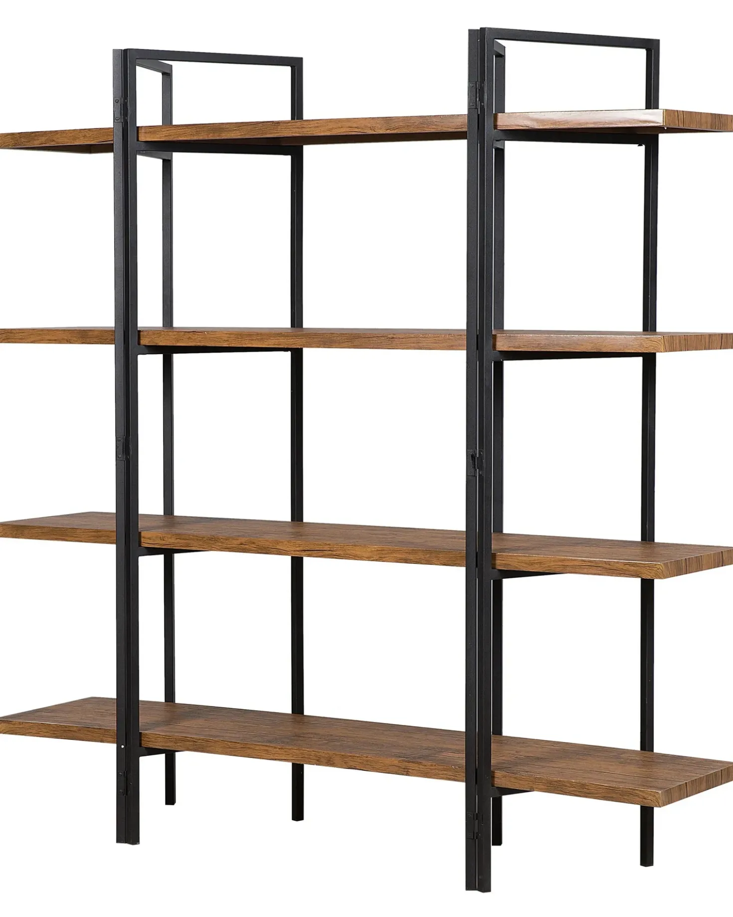 Mobile con 4 ripiani COMPTON 165 cm Marrone scuro