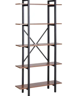 Mobile con 5 ripiani DARBY 180 cm Marrone scuro