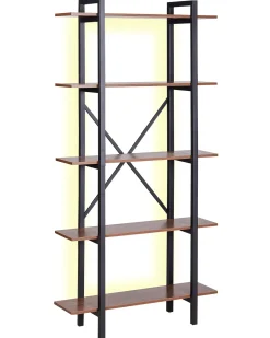 Mobile con 5 ripiani DARBY 180 cm Marrone scuro