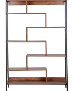 Mobile con 6 ripiani DAVEN 180 cm Marrone