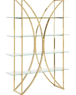 Mobile con 4 ripiani HOLLOW Metallo 175 cm Oro