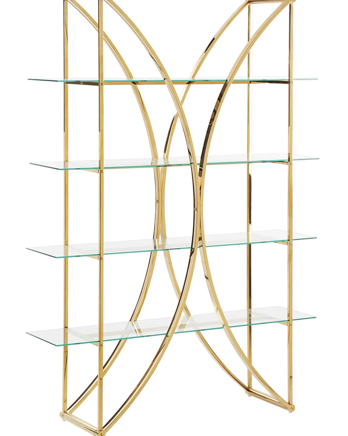Mobile con 4 ripiani HOLLOW Metallo 175 cm Oro
