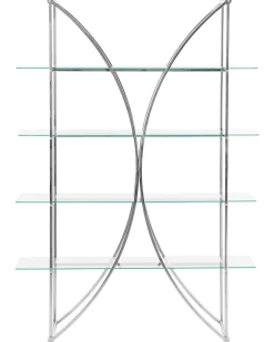Mobile con 4 ripiani HOLLOW Metallo 175 cm Argento