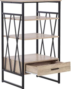 Mobile con 3 ripiani KEENE 101 cm Marrone chiaro