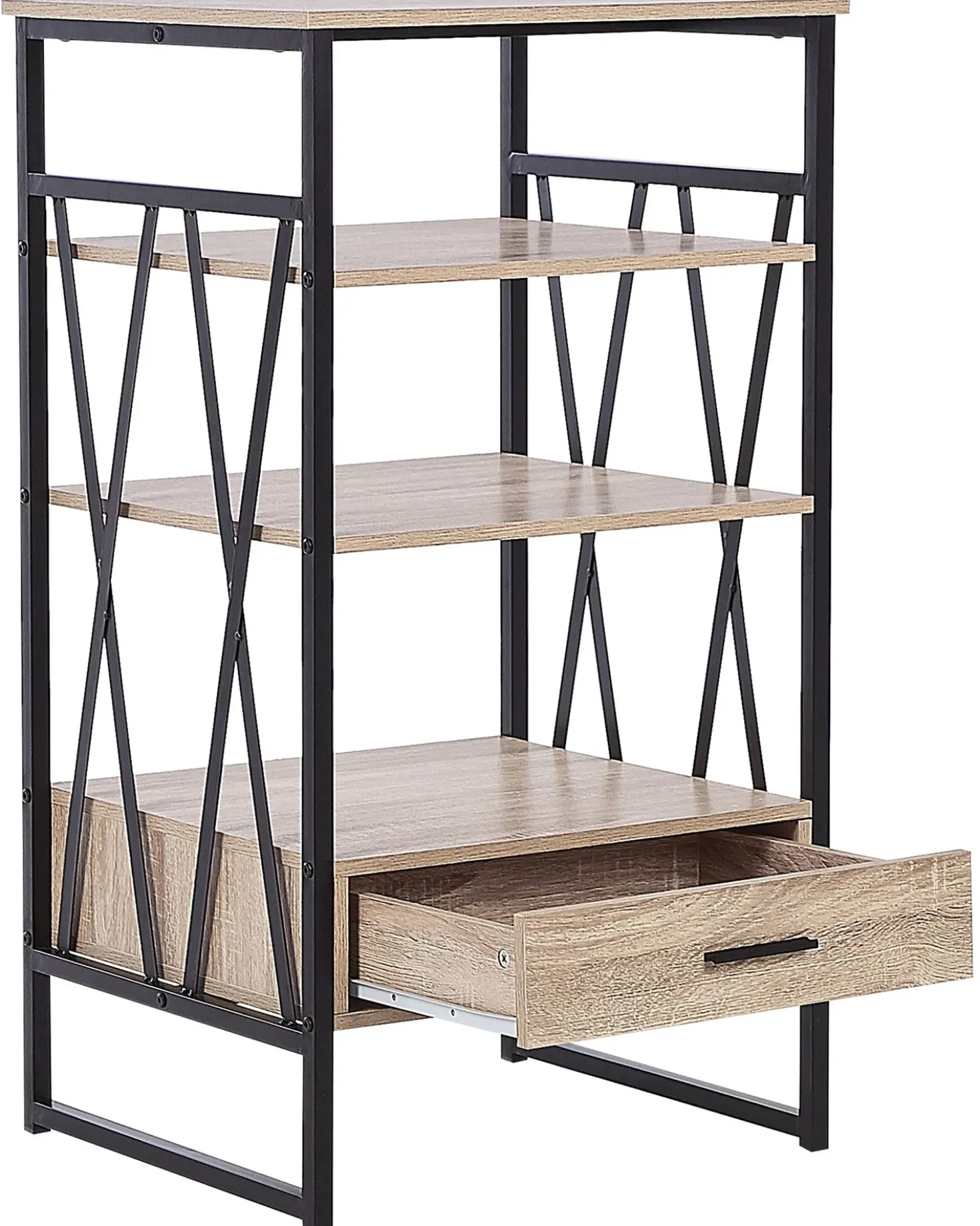 Mobile con 3 ripiani KEENE 101 cm Marrone chiaro