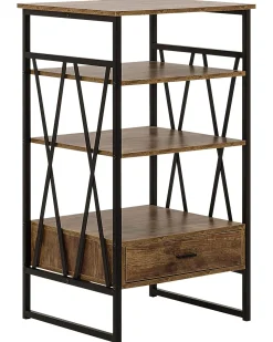Mobile con 3 ripiani KEENE 101 cm Marrone scuro