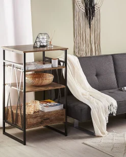 Mobile con 3 ripiani KEENE 101 cm Marrone scuro
