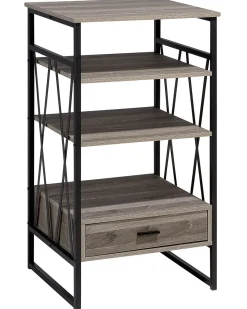 Mobile con 3 ripiani KEENE 101 cm Tortora