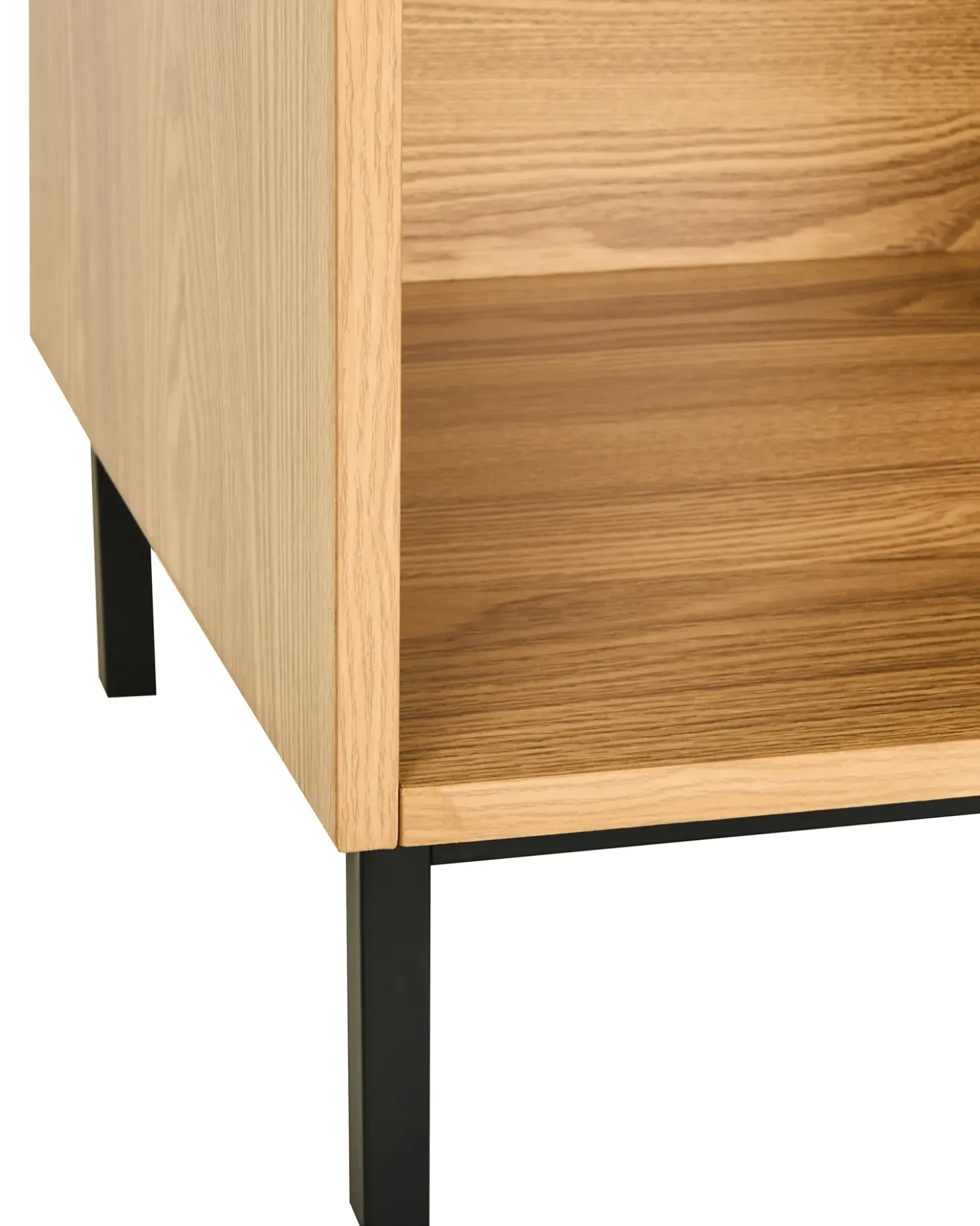 Mobile con 4 ripiani LEANDRO 175 cm Marrone chiaro