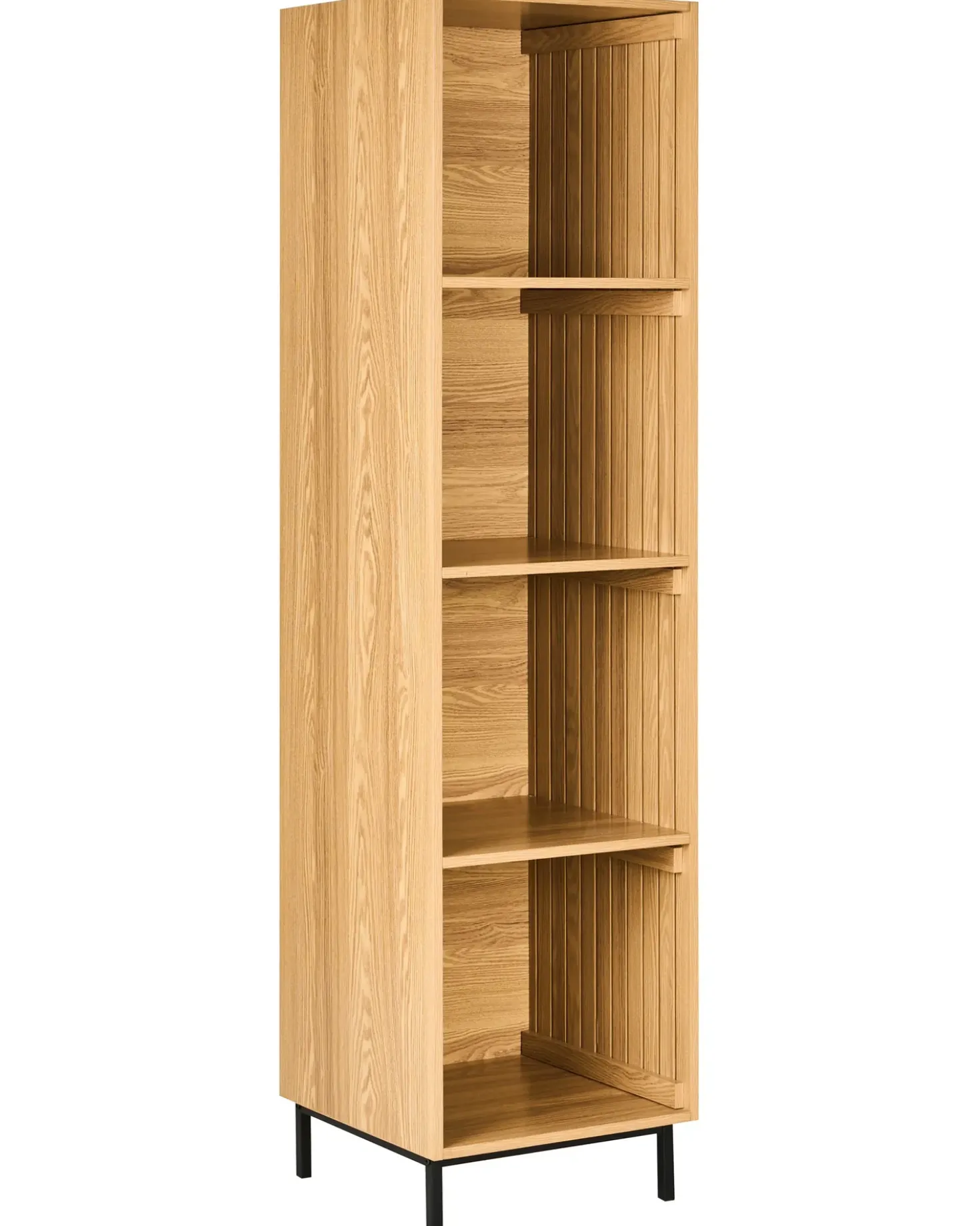 Mobile con 4 ripiani LEANDRO 175 cm Marrone chiaro