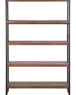 Mobile con 4 ripiani TIFTON 155 cm Marrone scuro