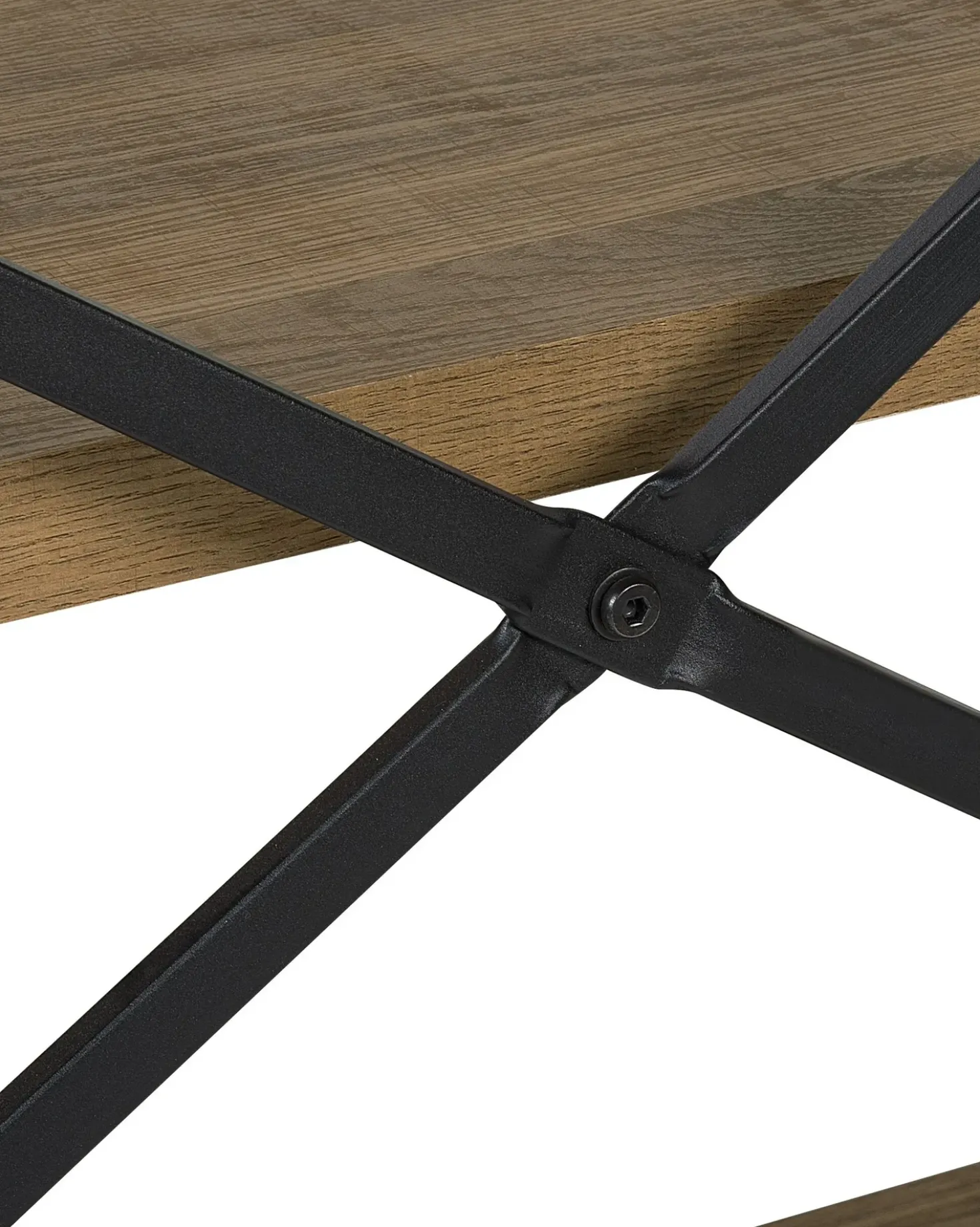 Mobile con 3 ripiani TIMBER 111 cm Marrone scuro