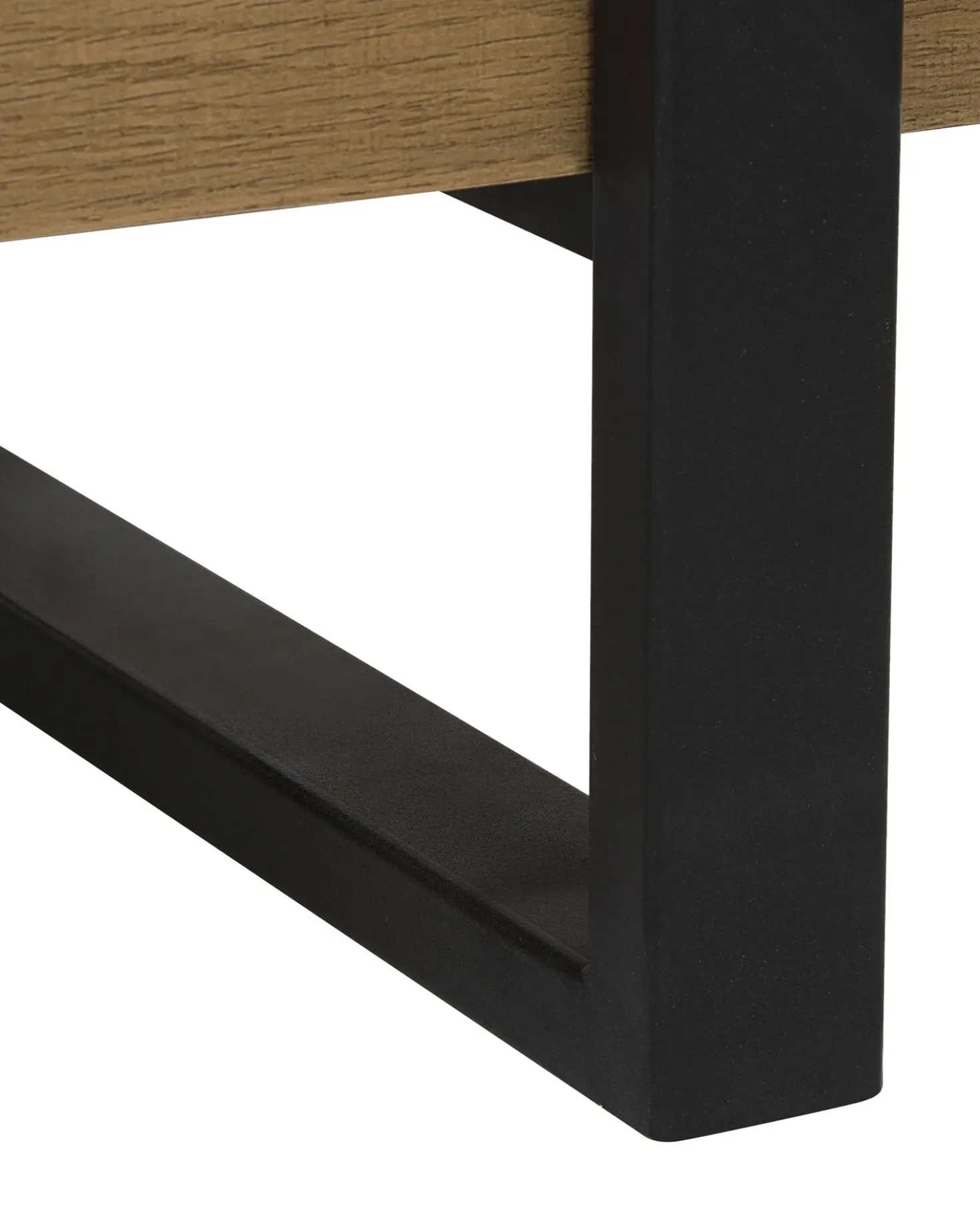 Mobile con 3 ripiani TIMBER 111 cm Marrone scuro