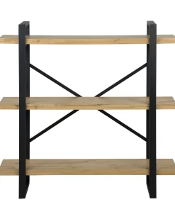 Mobile con 3 ripiani TIMBER 111 cm Marrone chiaro