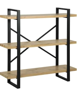 Mobile con 3 ripiani TIMBER 111 cm Marrone chiaro