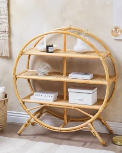 Mobile con 3 ripiani TUVALU II Rattan 109 cm Naturale