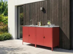 Mobile da cucina per esterni VILAMA Metallo Rosso