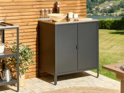 Mobile da cucina per esterni VILAMA Metallo Nero