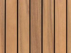 Mobile da cucina per esterni con lavello IVREA Legno di acacia certificato Marrone/Nero