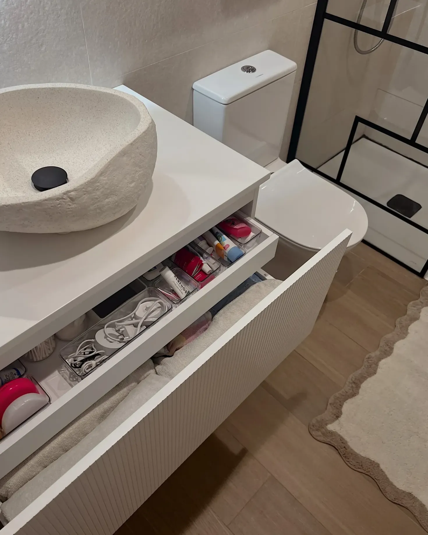 Mobile lavabo a parete ALZIRA 80 cm Bianco