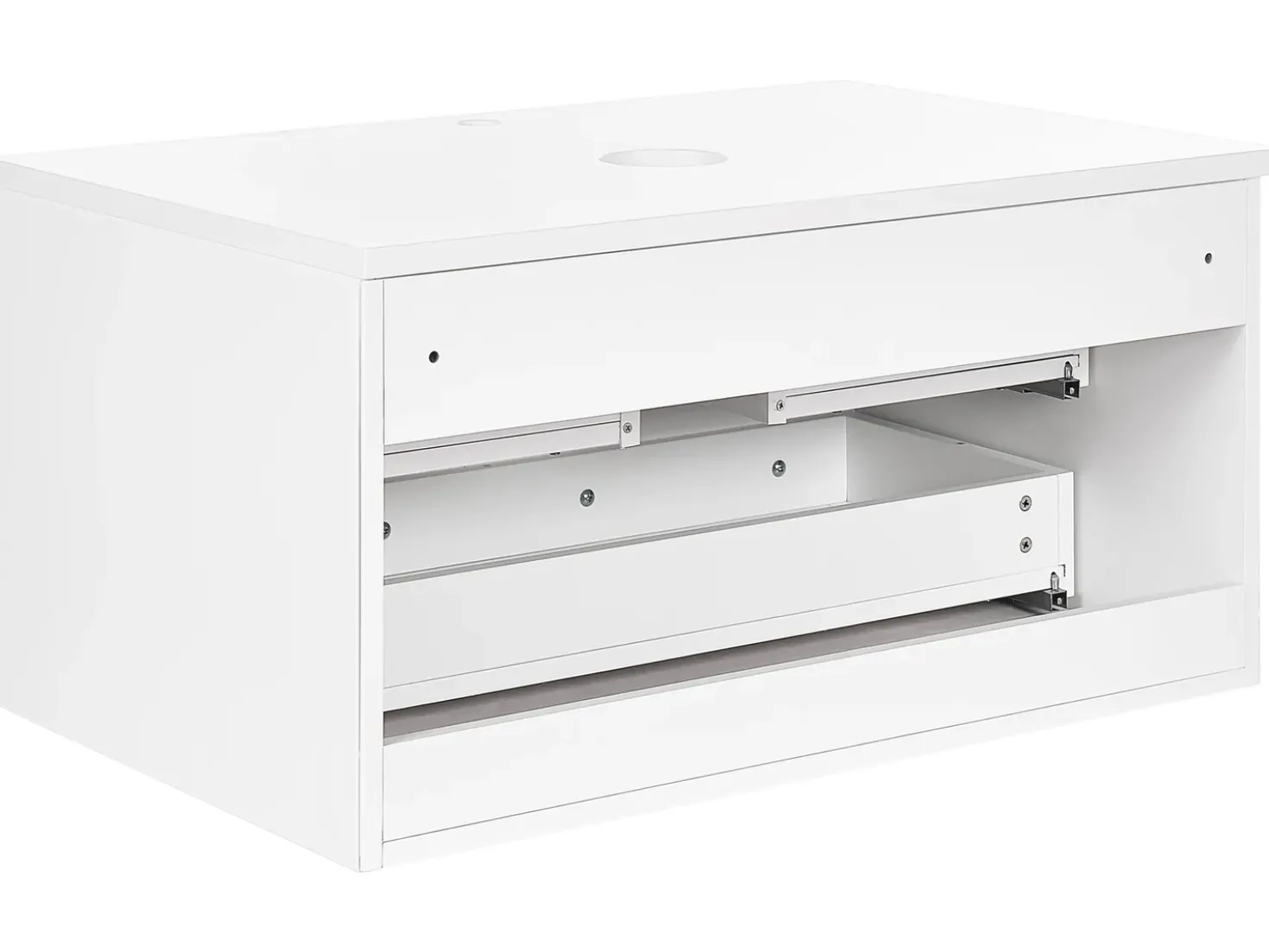Mobile lavabo a parete ALZIRA 80 cm Bianco