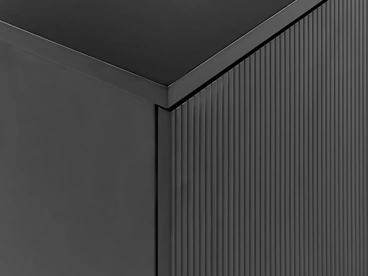 Mobile lavabo a parete ALZIRA 80 cm Nero