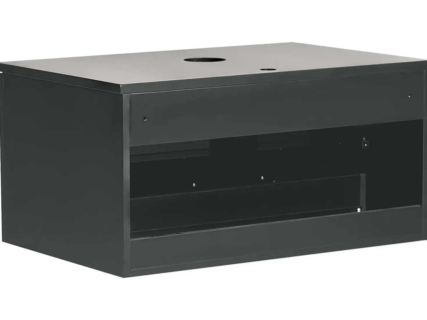 Mobile lavabo a parete ALZIRA 80 cm Nero