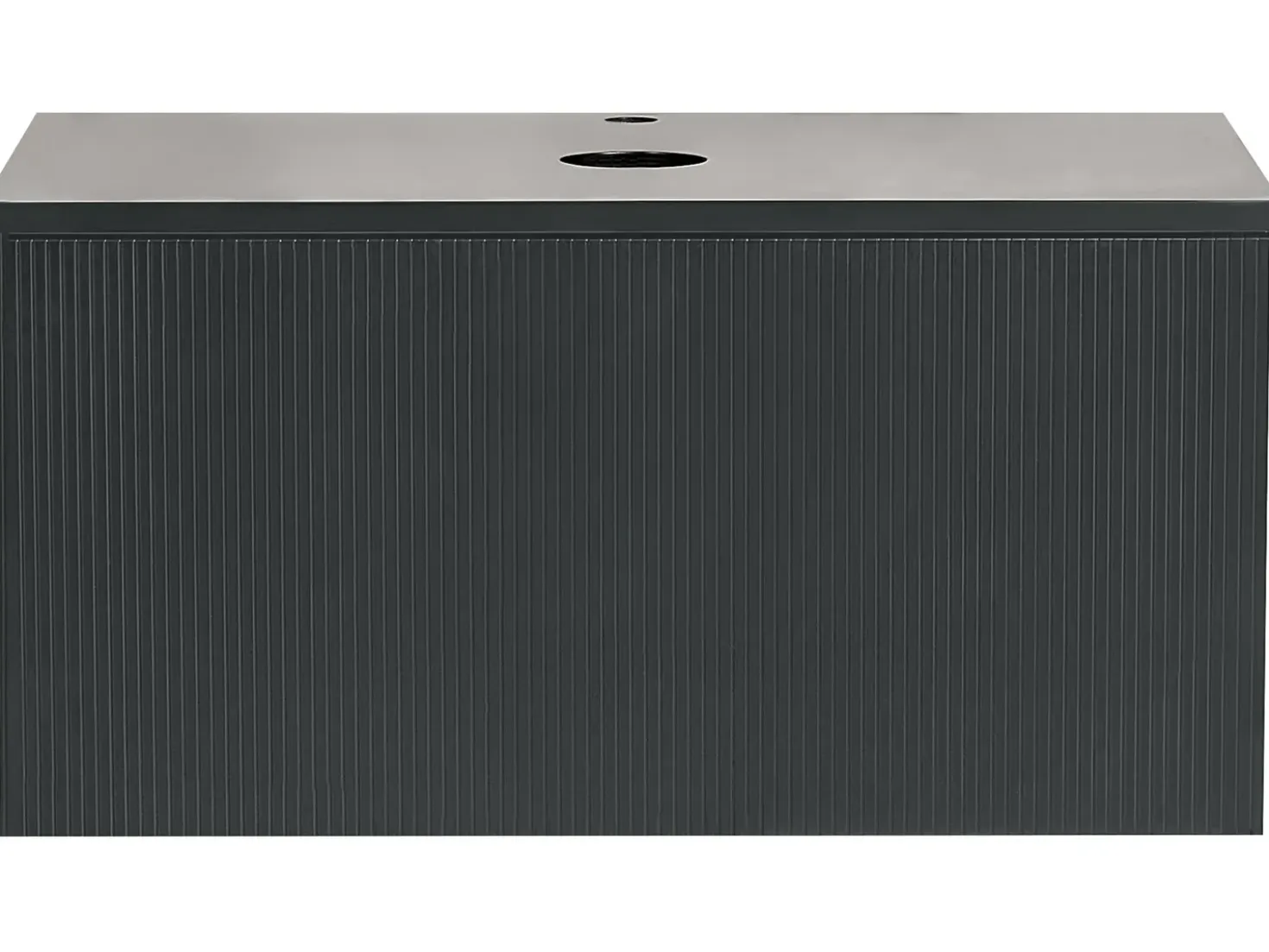 Mobile lavabo a parete ALZIRA 80 cm Nero