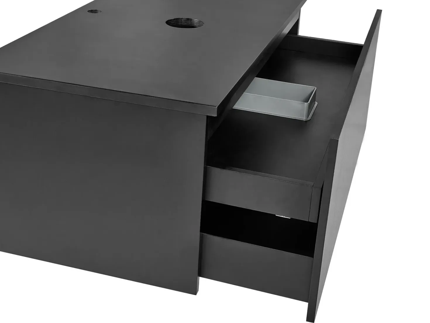 Mobile lavabo a parete ALZIRA 80 cm Nero