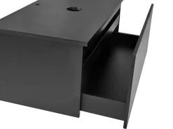 Mobile lavabo a parete ALZIRA 80 cm Nero