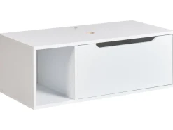 Mobile lavabo a parete CASCAVEL 80 cm Bianco