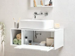 Mobile lavabo a parete CASCAVEL 80 cm Bianco