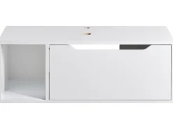 Mobile lavabo a parete CASCAVEL 80 cm Bianco