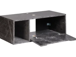 Mobile lavabo a parete CASCAVEL 80 cm Marmo nero