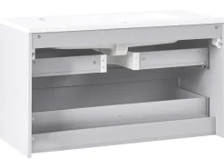 Mobile lavabo a parete con lavabo BAHIA Grigio