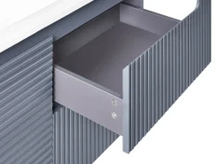 Mobile lavabo a parete con lavabo VALA Grigio grafite