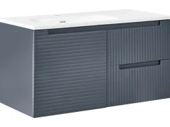 Mobile lavabo a parete con lavabo VALA Grigio grafite