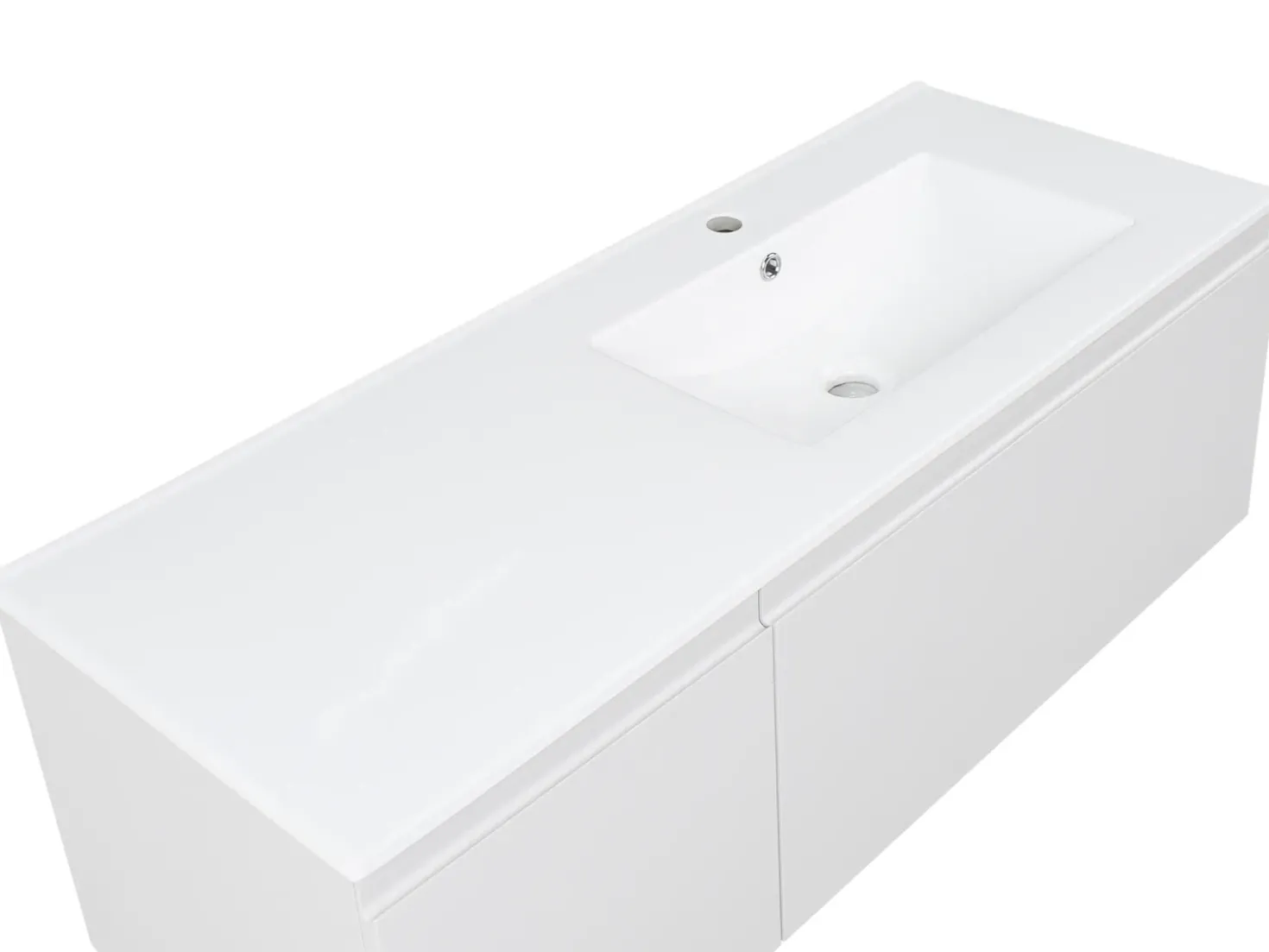 Mobile lavabo a parete con lavabo COROICO Grigio chiaro