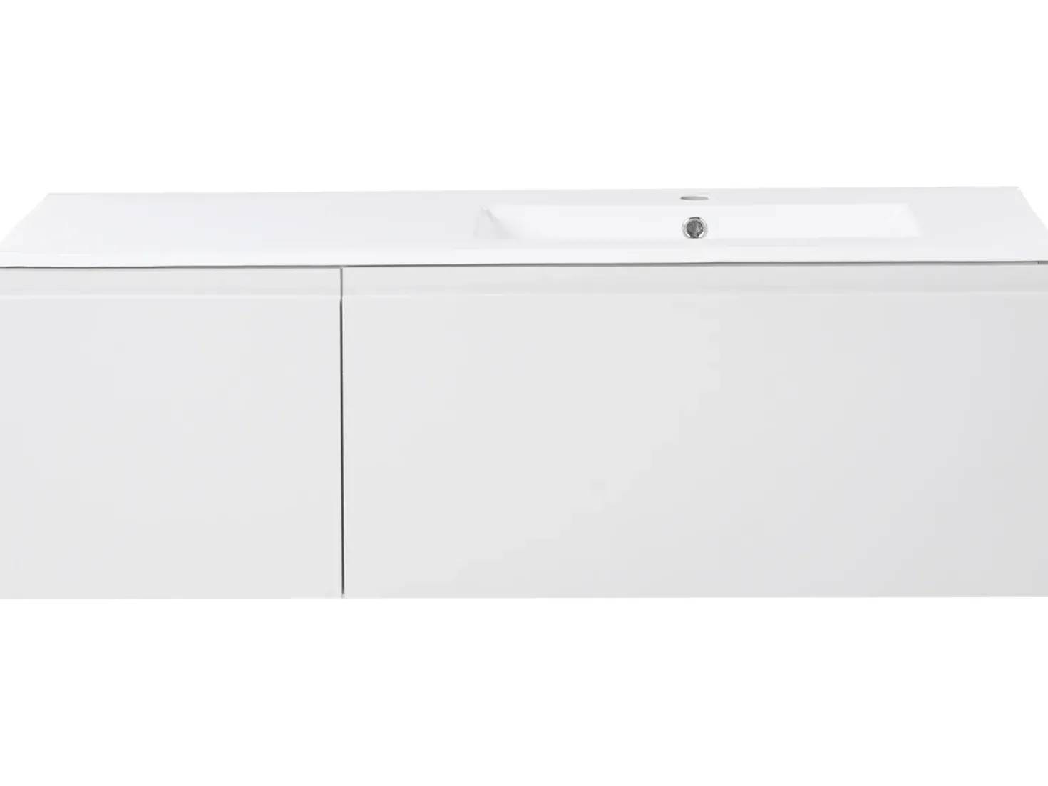 Mobile lavabo a parete con lavabo COROICO Grigio chiaro