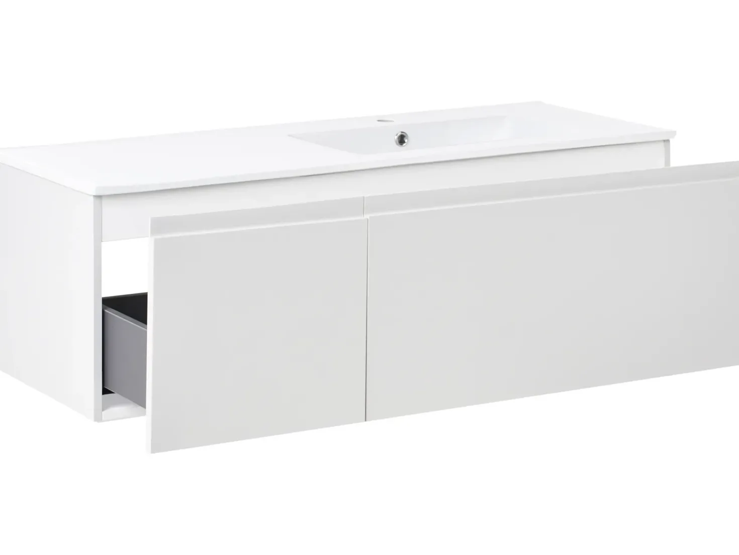 Mobile lavabo a parete con lavabo COROICO Grigio chiaro