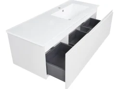 Mobile lavabo a parete con lavabo COROICO Grigio chiaro