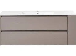 Mobile lavabo a parete con lavabo MANCORA Tortora