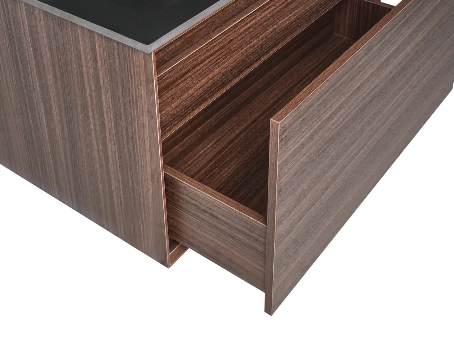 Mobile lavabo a parete con lavabo ARICA Marrone scuro